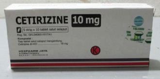 Harga Cetirizine tablet