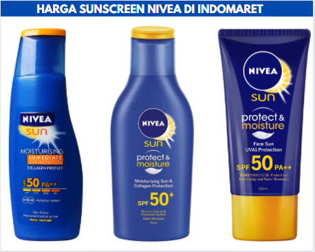 Harga Sunscreen Nivea di Indomaret